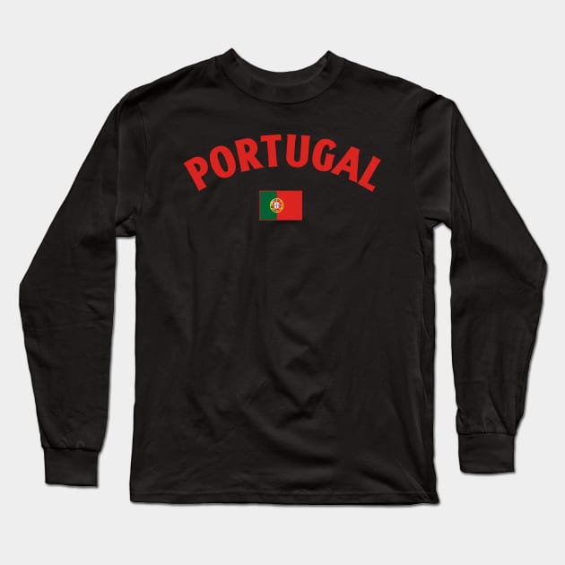 Portugal Flag Long Sleeve T-Shirt by Issho Ni